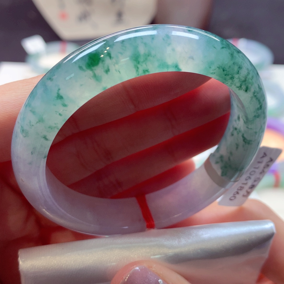 翡翠手镯未镶嵌4正圈77