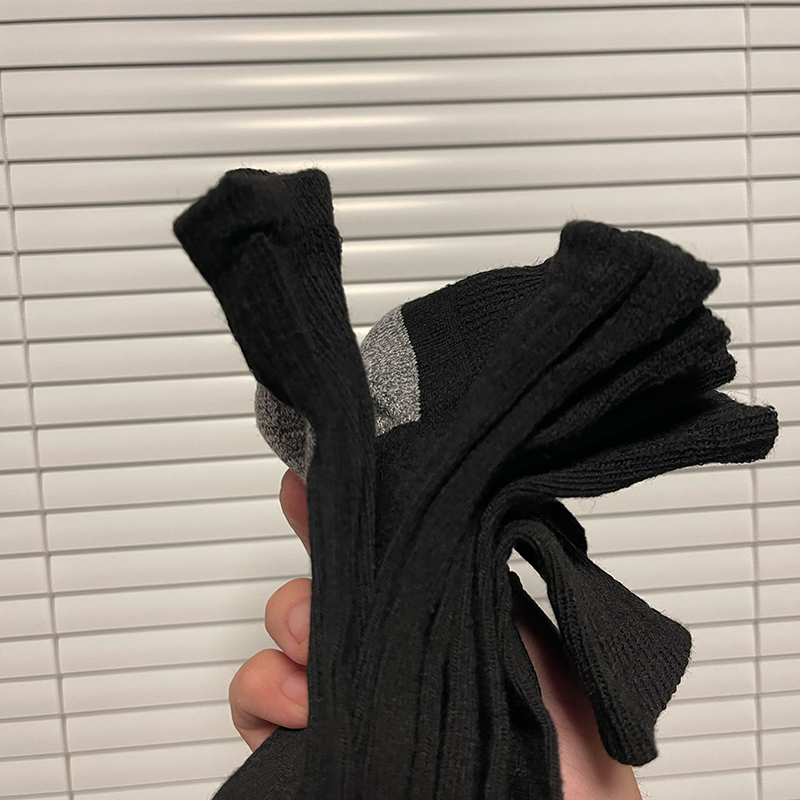 KKKK】孤 袜子中长筒一卡5双男士