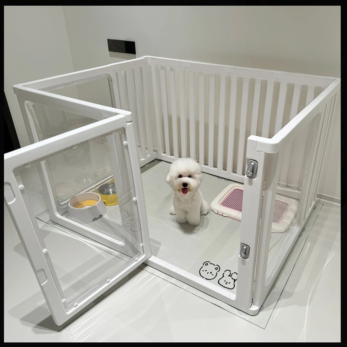 多功能超大加粗可折叠狗笼适用于小型犬，通用型宠物专用笼