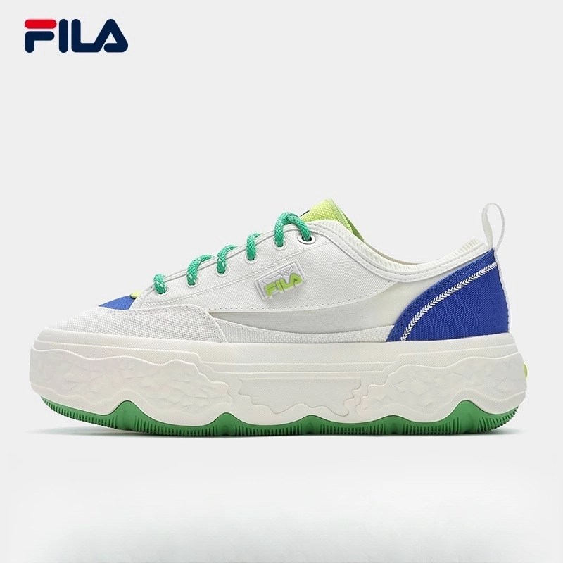 【岩石鞋】Fila斐乐情侣厚底帆布鞋舒适新夏季透气运动时尚休闲鞋