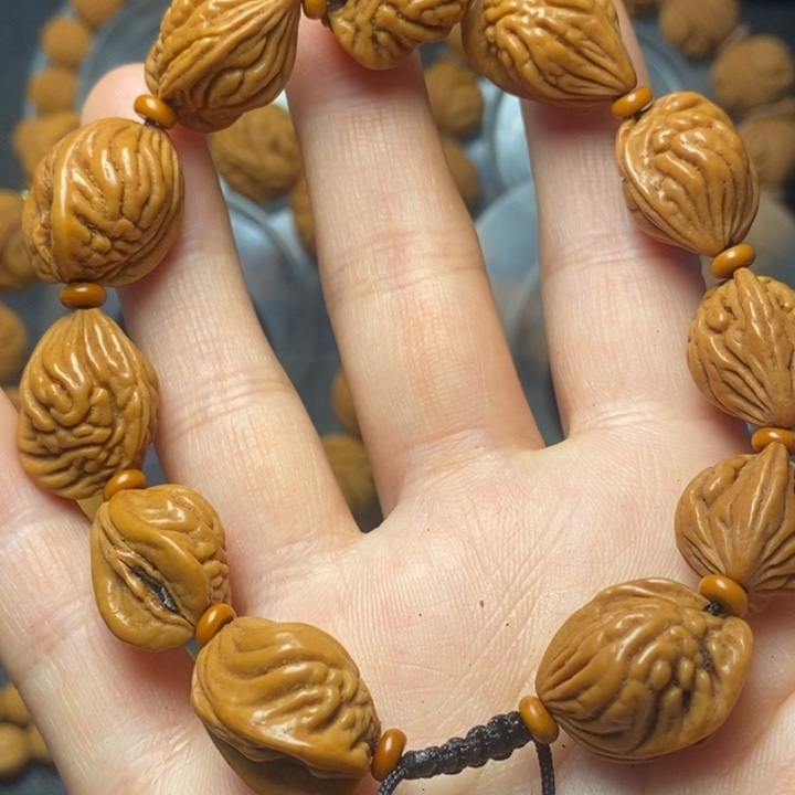 桃核吊坠秦岭山野生桃核