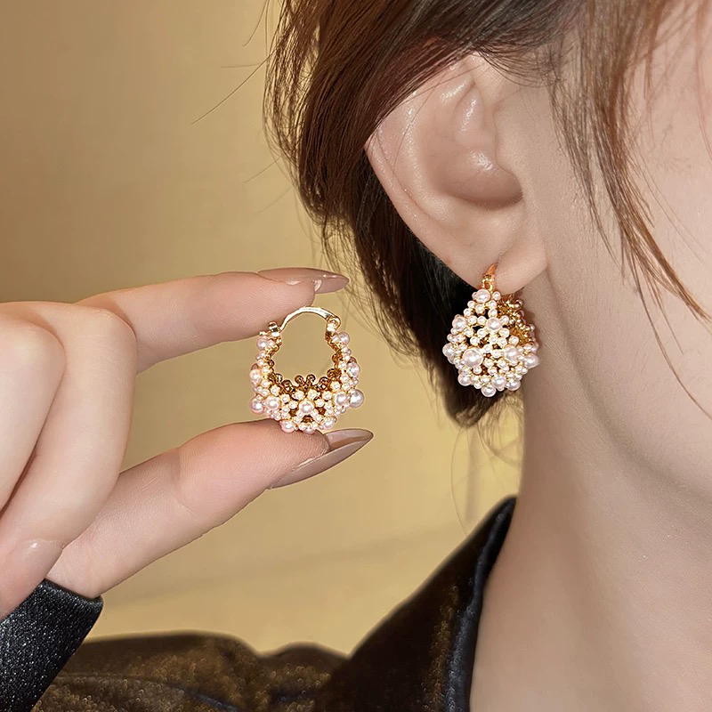 铜合金耳饰 【N14】2025爆款气质轻奢百搭简约精致网红设计师耳环