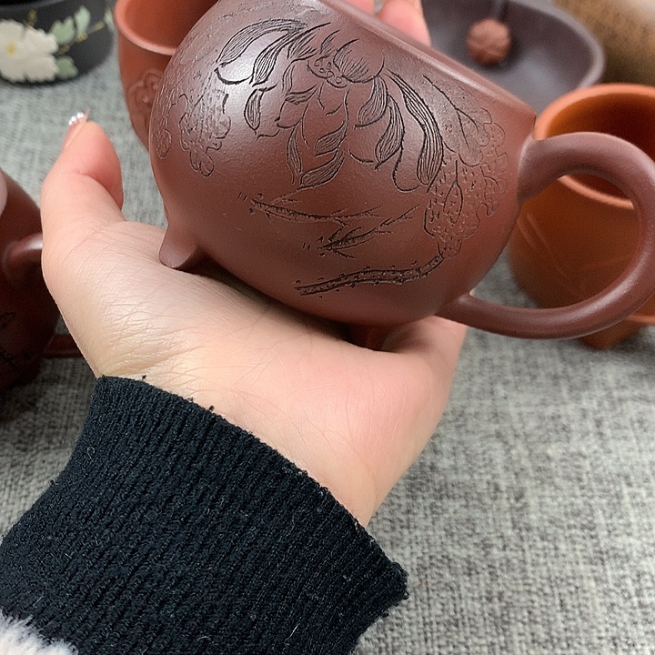 紫砂茶杯高端主人杯