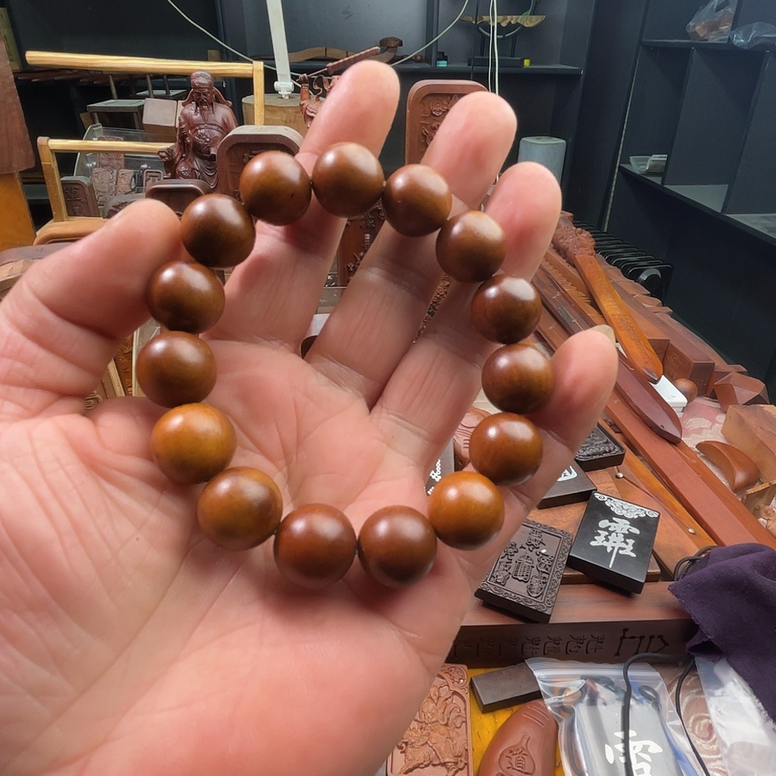 枣木雷击枣木雕刻珠子