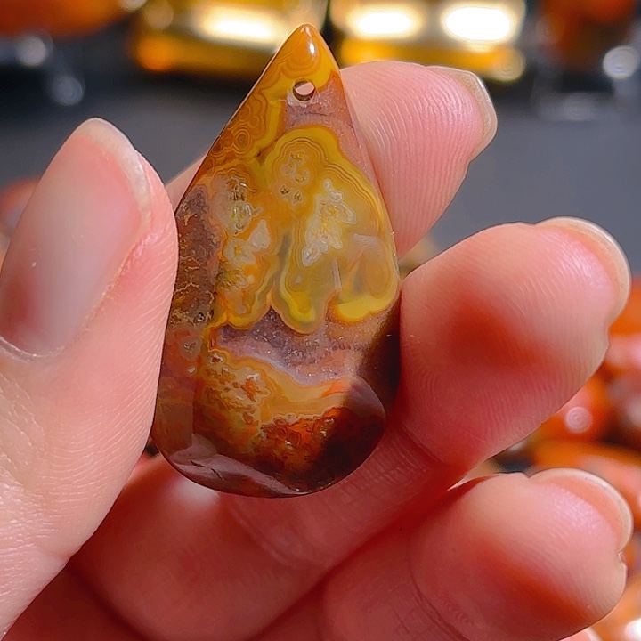 玛瑙/玉髓吊坠(不含链)未镶嵌