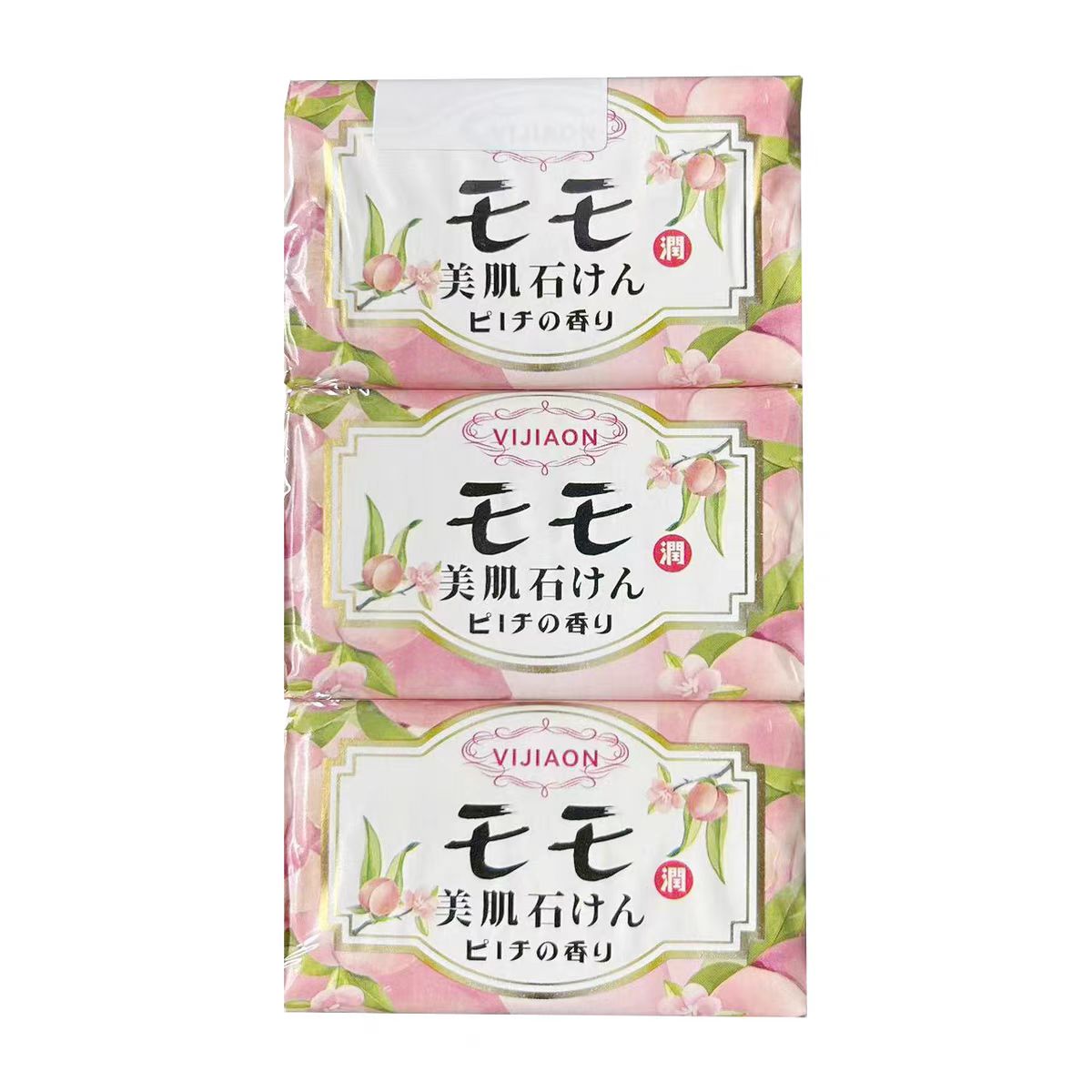 VIJIAON薇蕉柰子植物桃子香皂洗脸洗手洗澡沐浴清洁持久留香