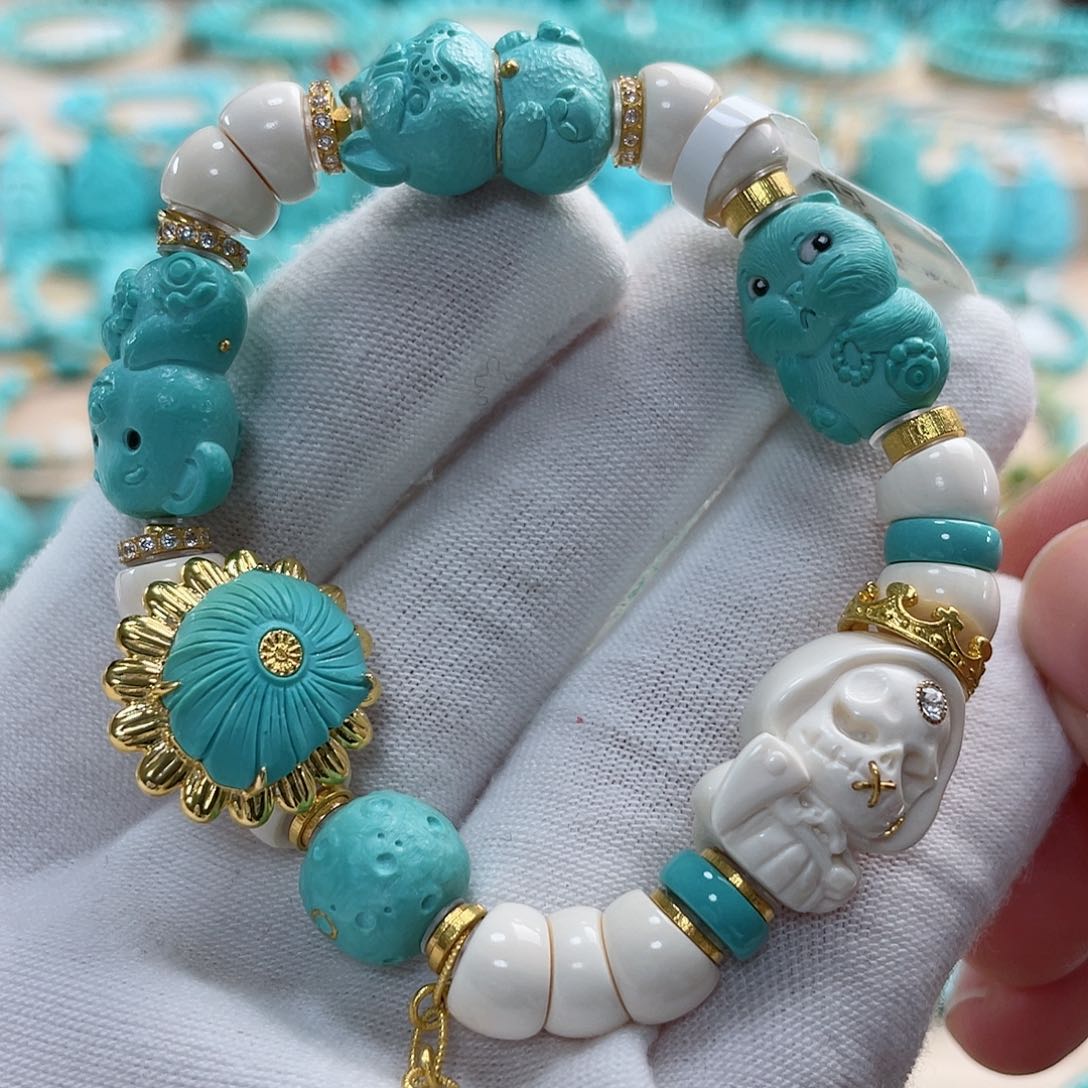 绿松石珠宝奇石未镶嵌