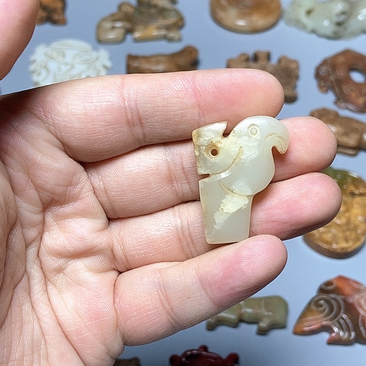 和田玉未镶嵌颈饰144