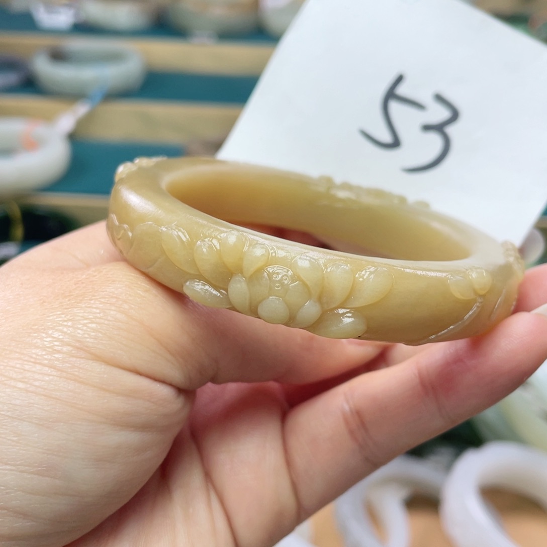 未镶嵌手镯和田玉圈口58