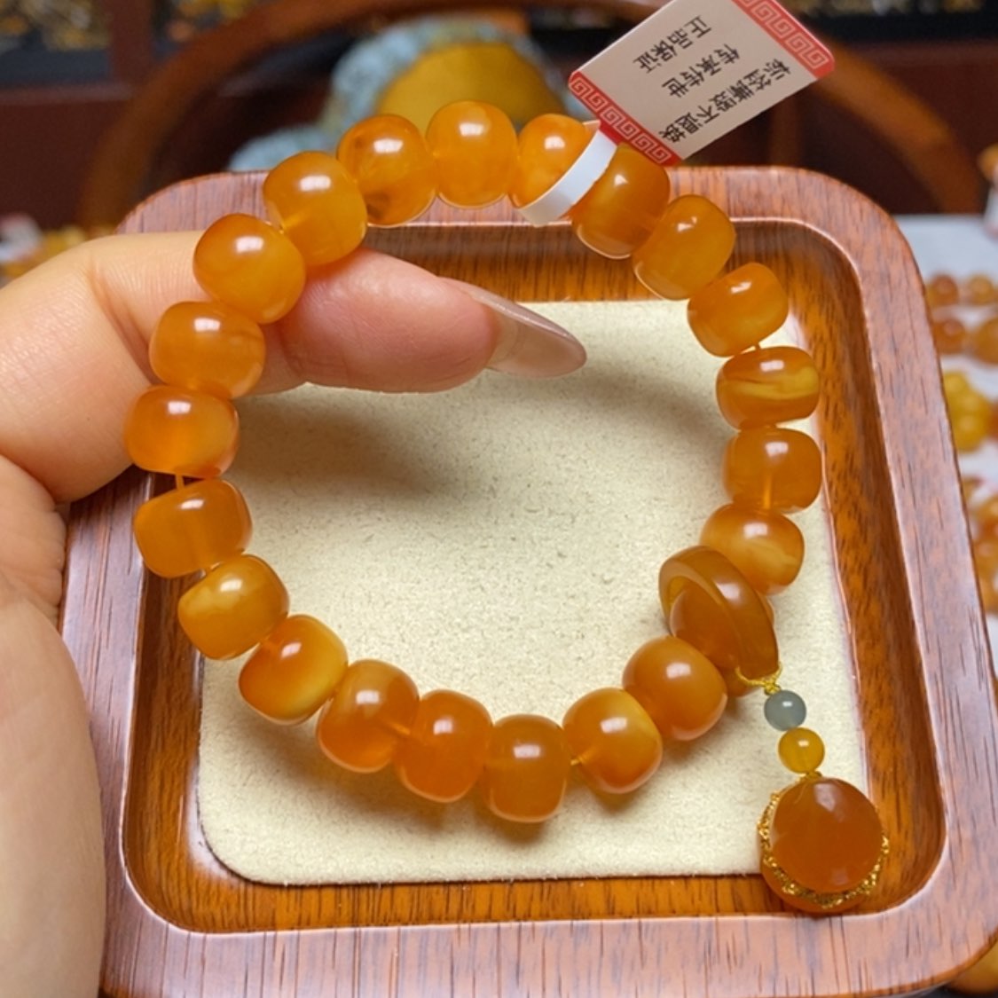 【闪购商品】蜜蜡手链未镶嵌手串