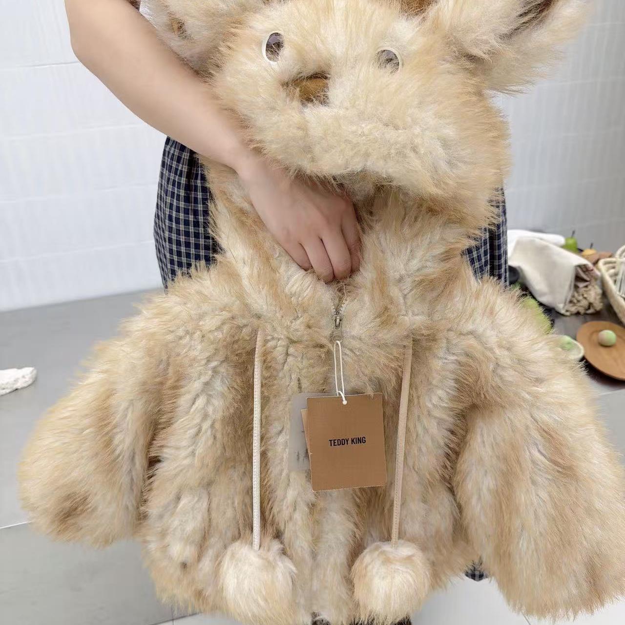 25冬 TXB241108中小童 新版设计可爱连帽小鹿毛毛外套