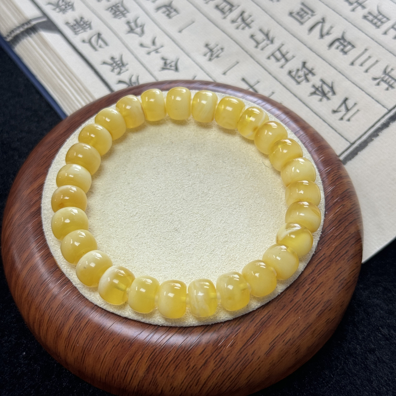 白花聚宝盆老型手串约9mm  FGC101HFD008