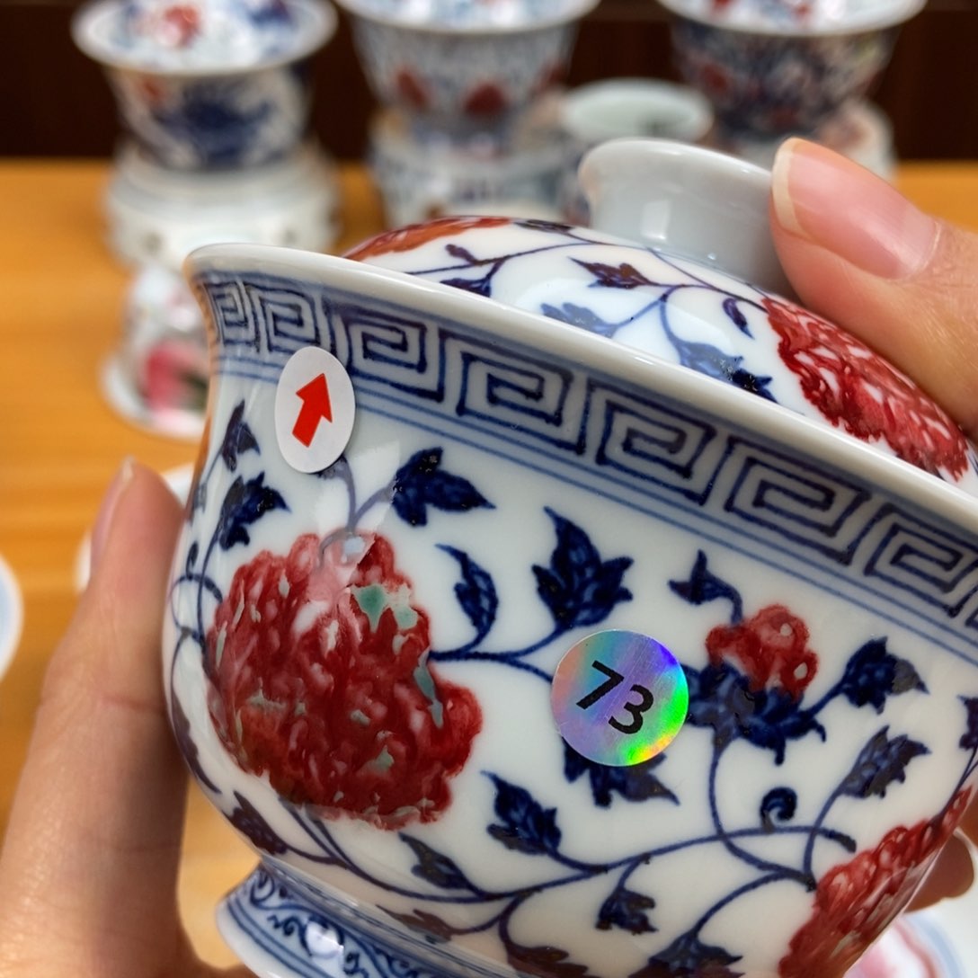 手绘现代茶具非古董