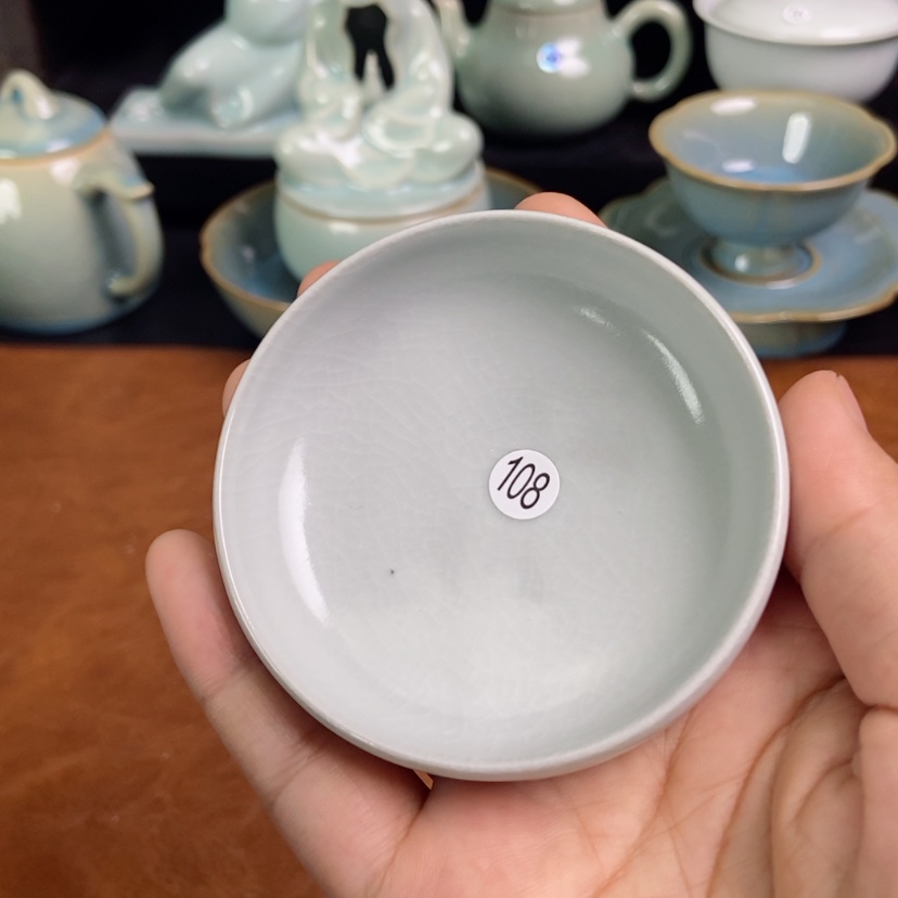 【闪购商品】普洱杯原矿月白釉