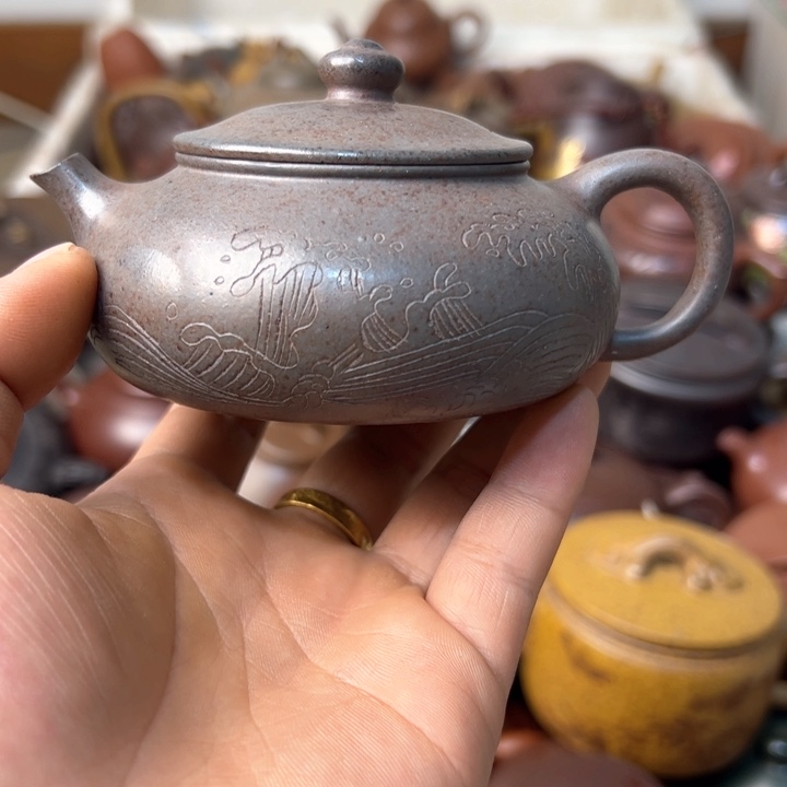 紫砂茶壶紫砂壶内盖划痕