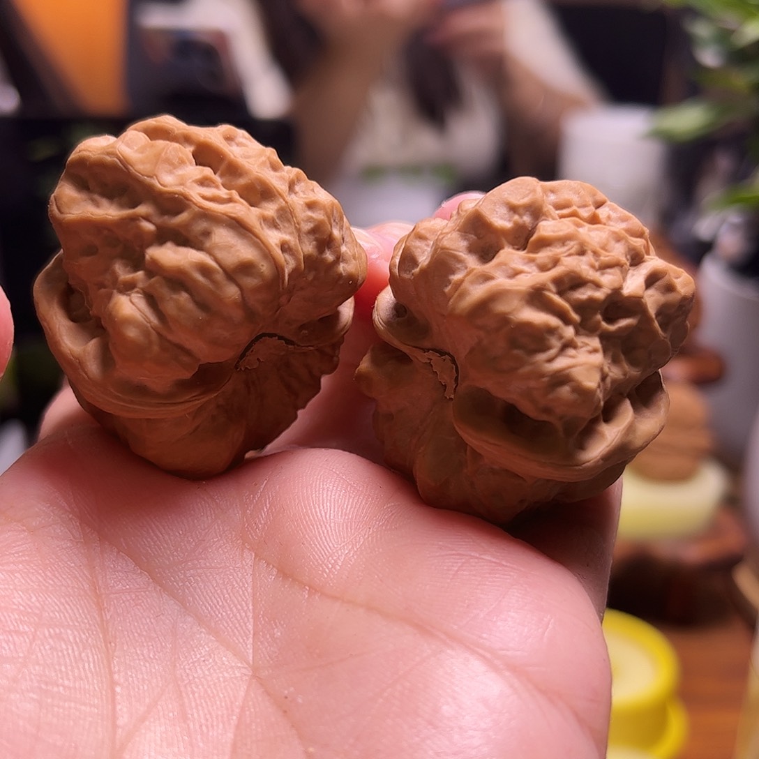 文玩核桃把件38尺白茬蛤蟆40