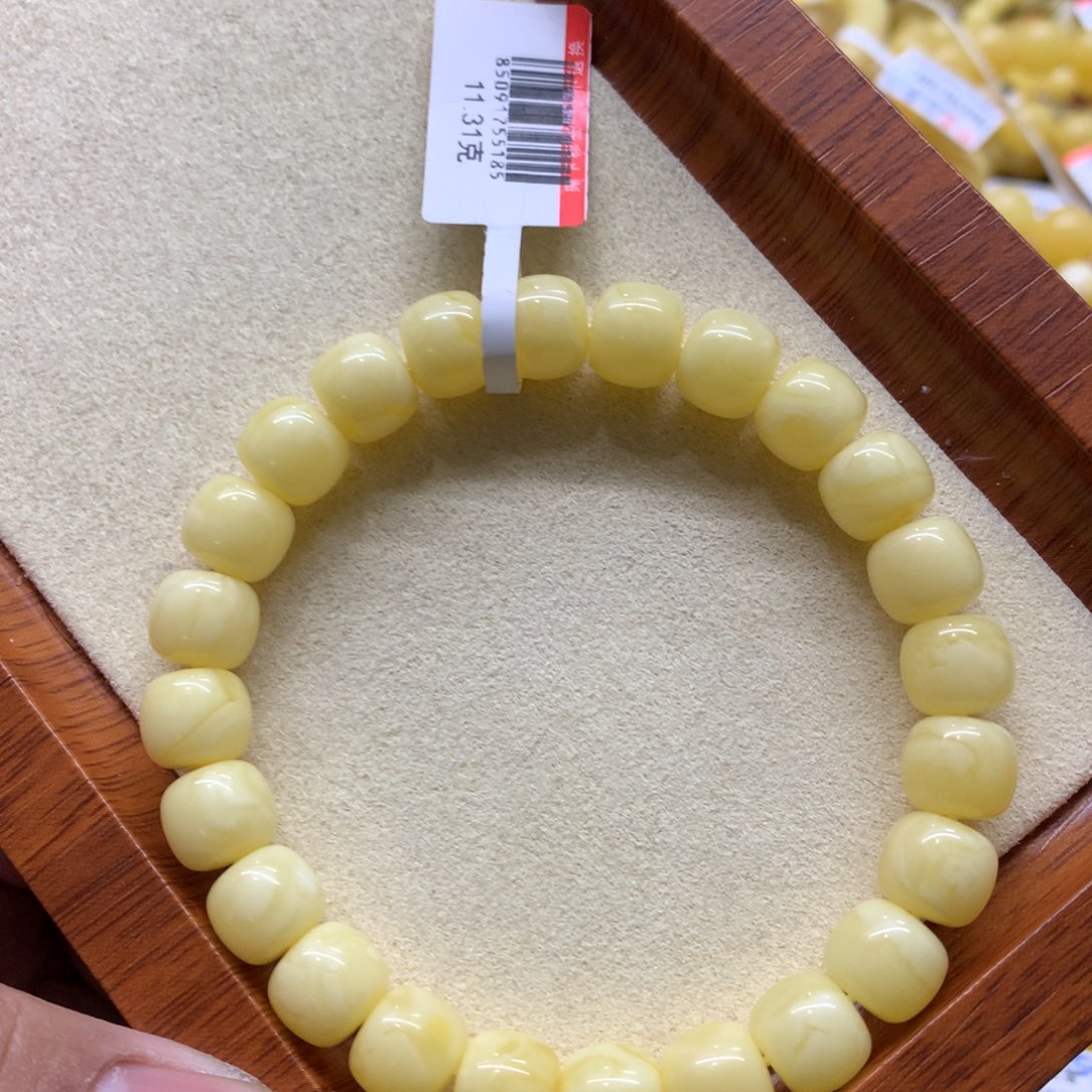 蜜蜡手链未镶嵌鹏**^蜜蜡