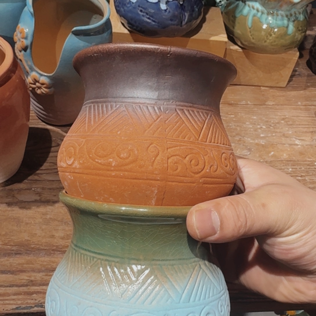 紫砂花盆粗陶醋盆