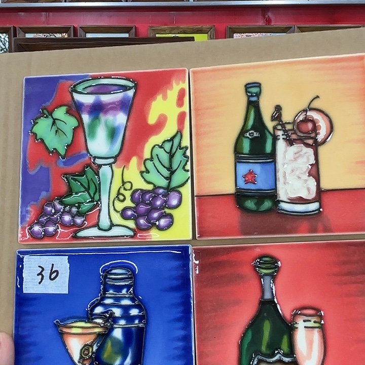 陶瓷板画10/10四个微瑕