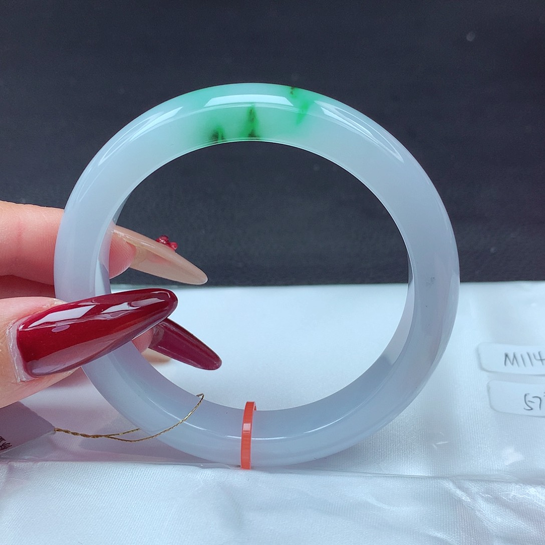 未镶嵌手镯翡翠57圈866