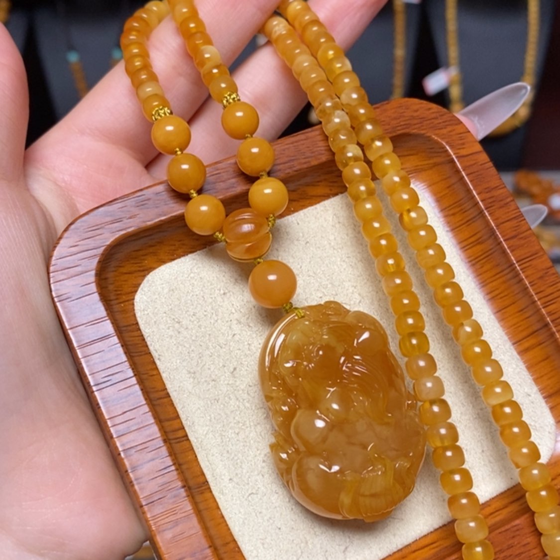 【闪购商品】未镶嵌颈饰蜜蜡项链