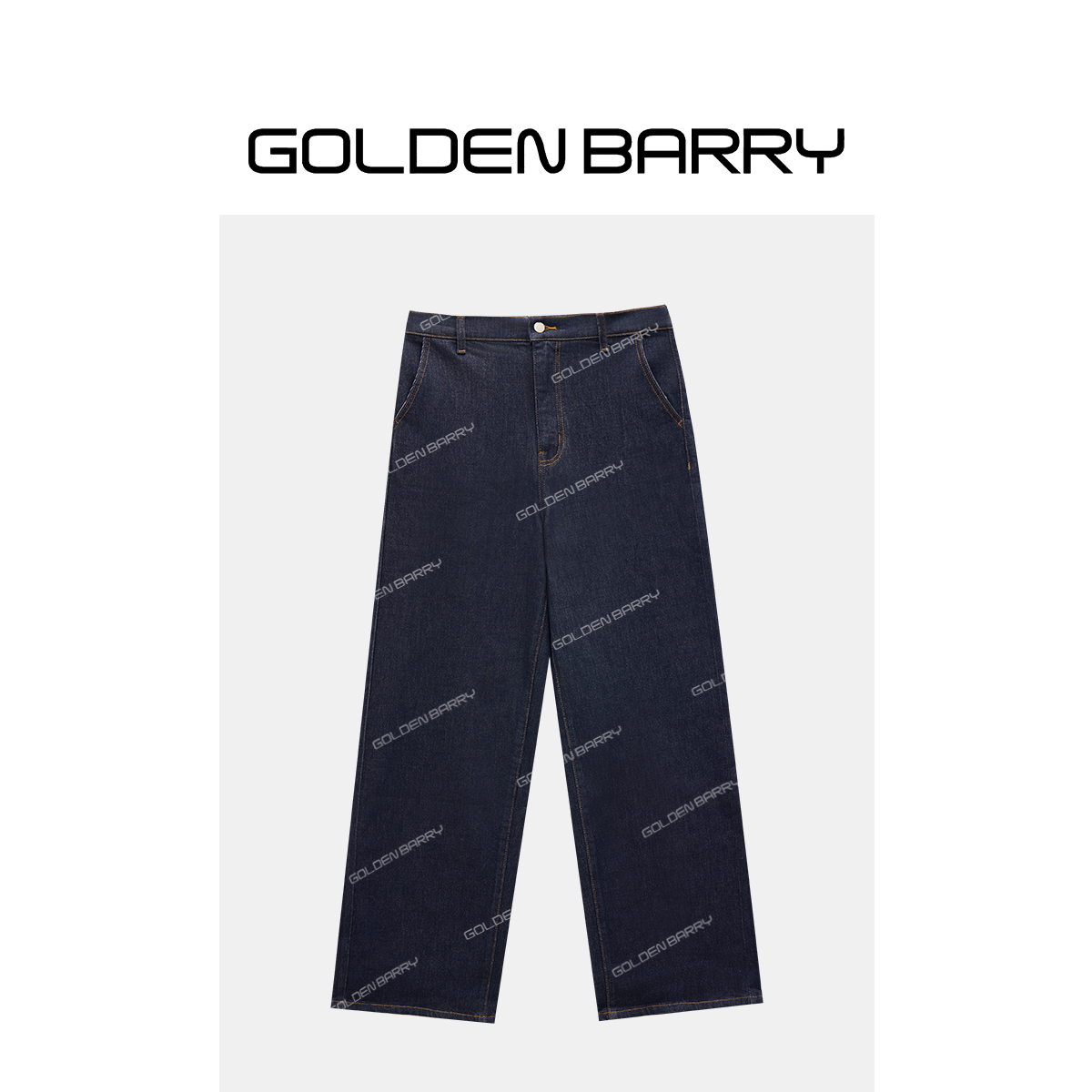GOLDENBARRY|501151不掉色 时尚直筒牛仔“布同凡响”阔腿裤