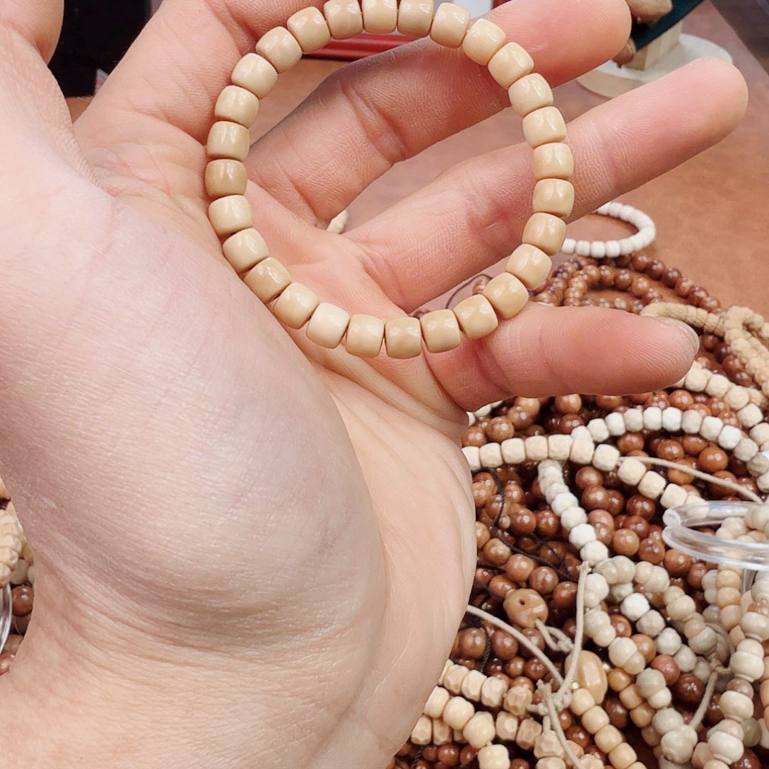 手串菩提根/象牙果龙脊菩提小直切单圈