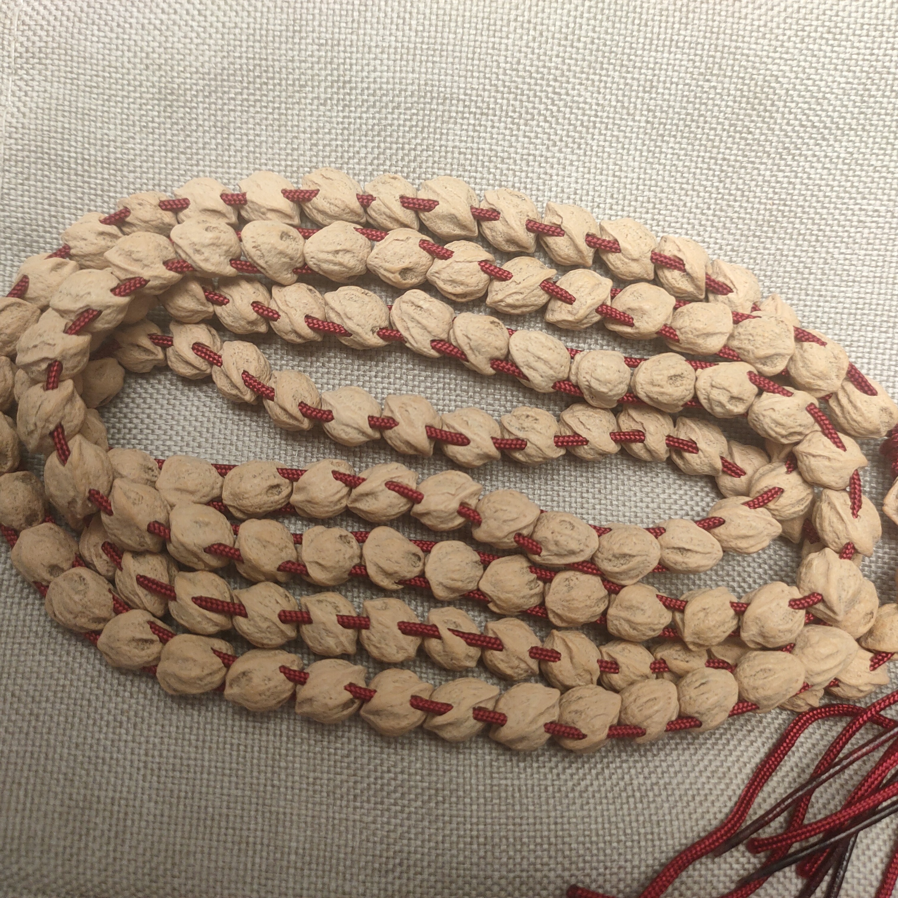 (斜打蛇骨)双排百香脖挂108*0.8左右百香手串佛珠手串脖挂