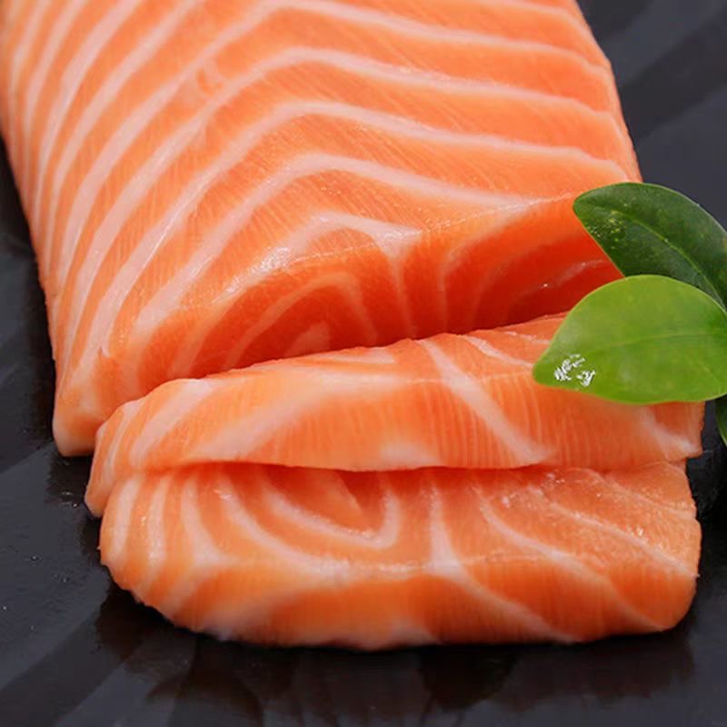 【拍1盒送1盒】挪威进口三文鱼现切即食刺身/送芥末酱油