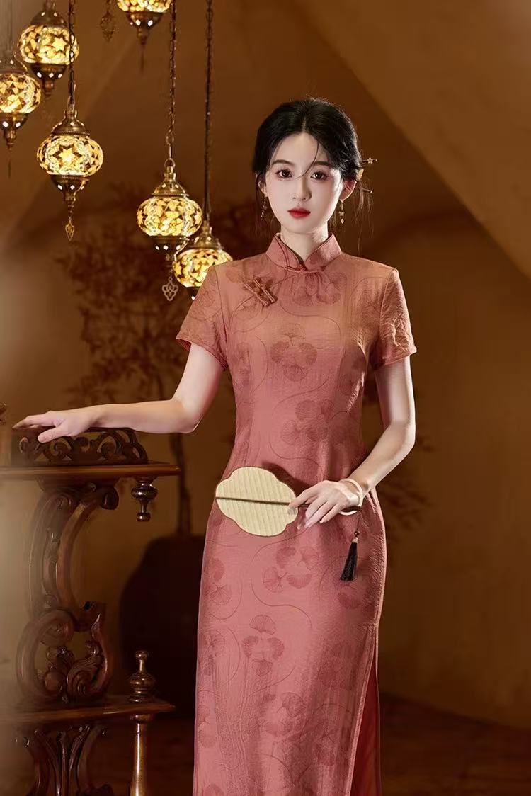 新中式旗袍女夏季2025新款年轻款少女日常复古民国改良连衣裙长款