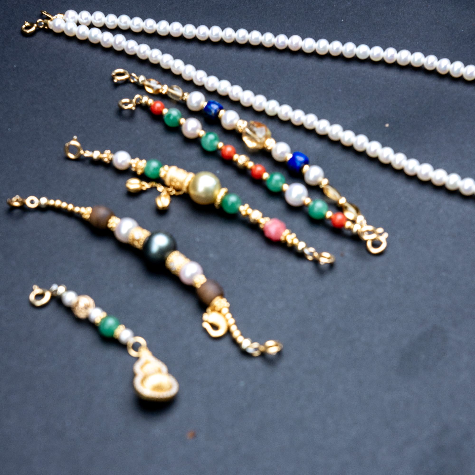 【新年专属】极光淡水珍珠多宝延长链新年设计款项链多样性发1