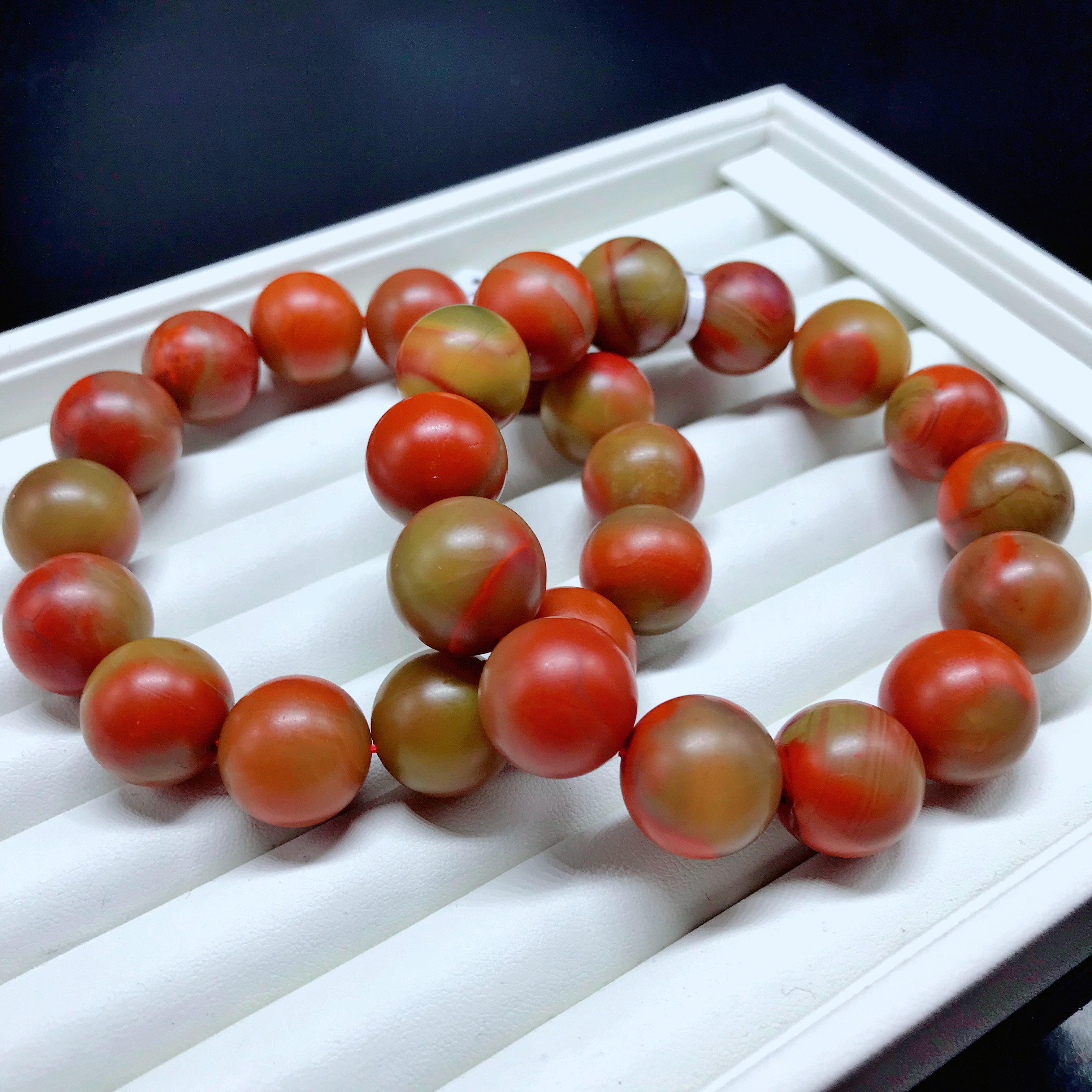 【小雪】南红大山包精品包浆哑光手串（多样式发其一）