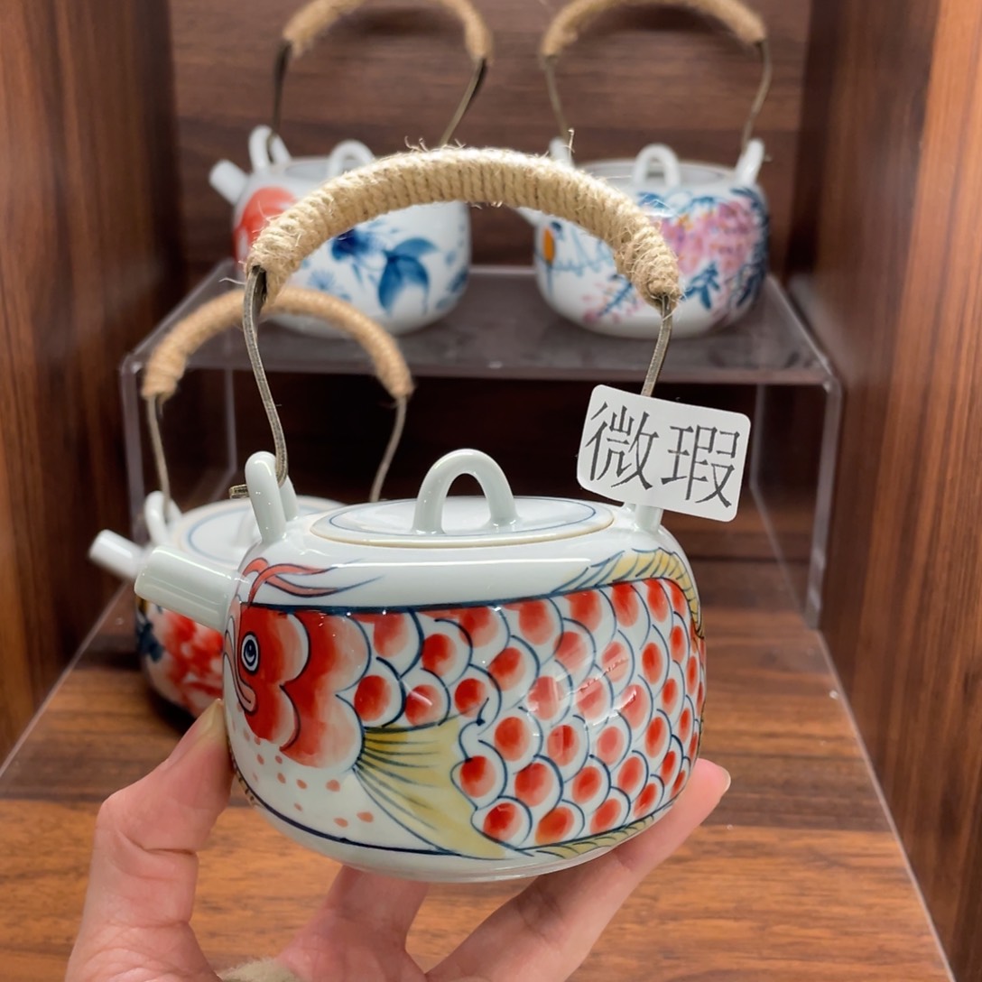 微瑕釉下彩纯手工绘制