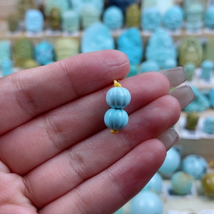 绿松石未镶嵌珠宝奇石8mm