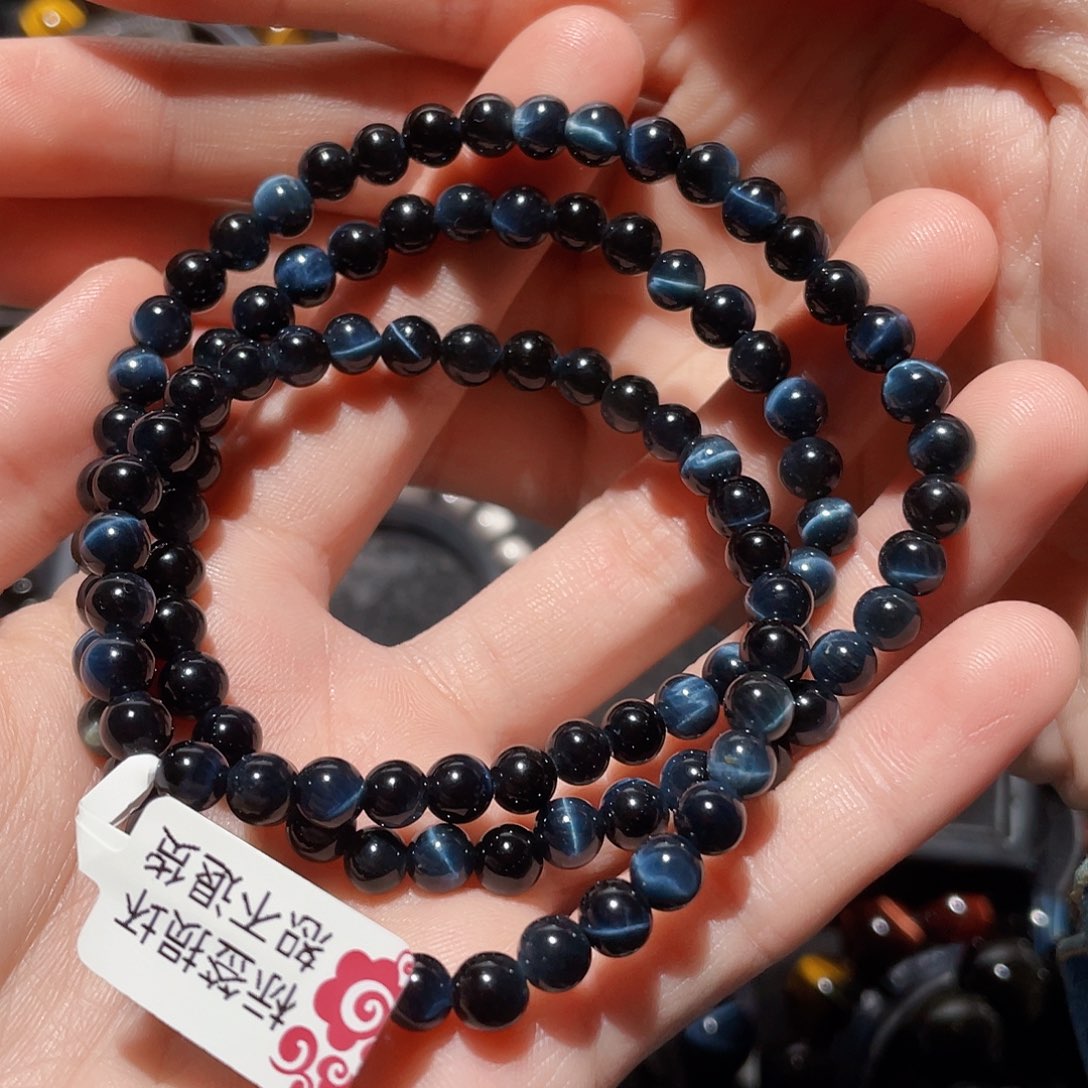 木变石（虎睛石）手串未镶嵌啵****咖