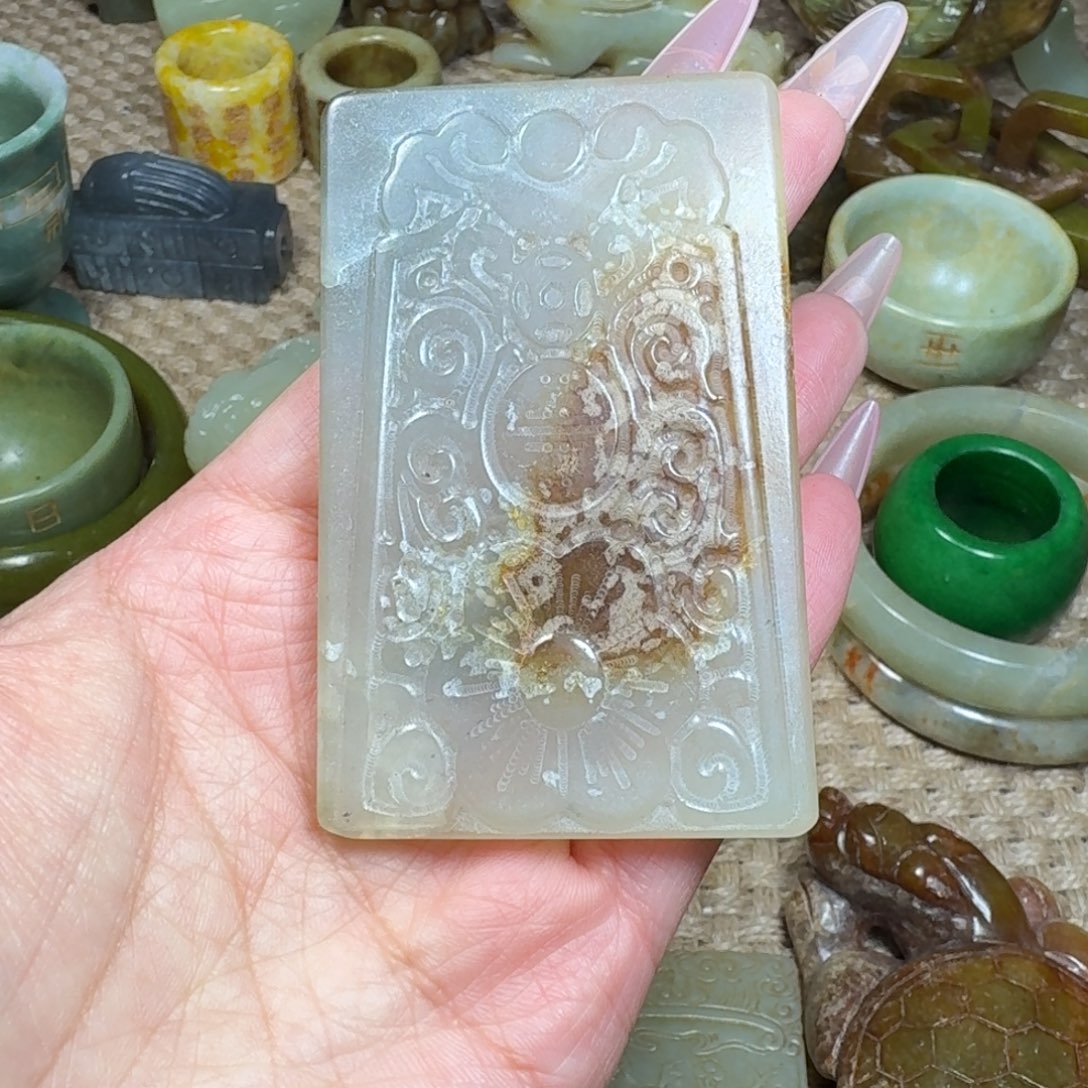 吊坠白玉菩提挂件