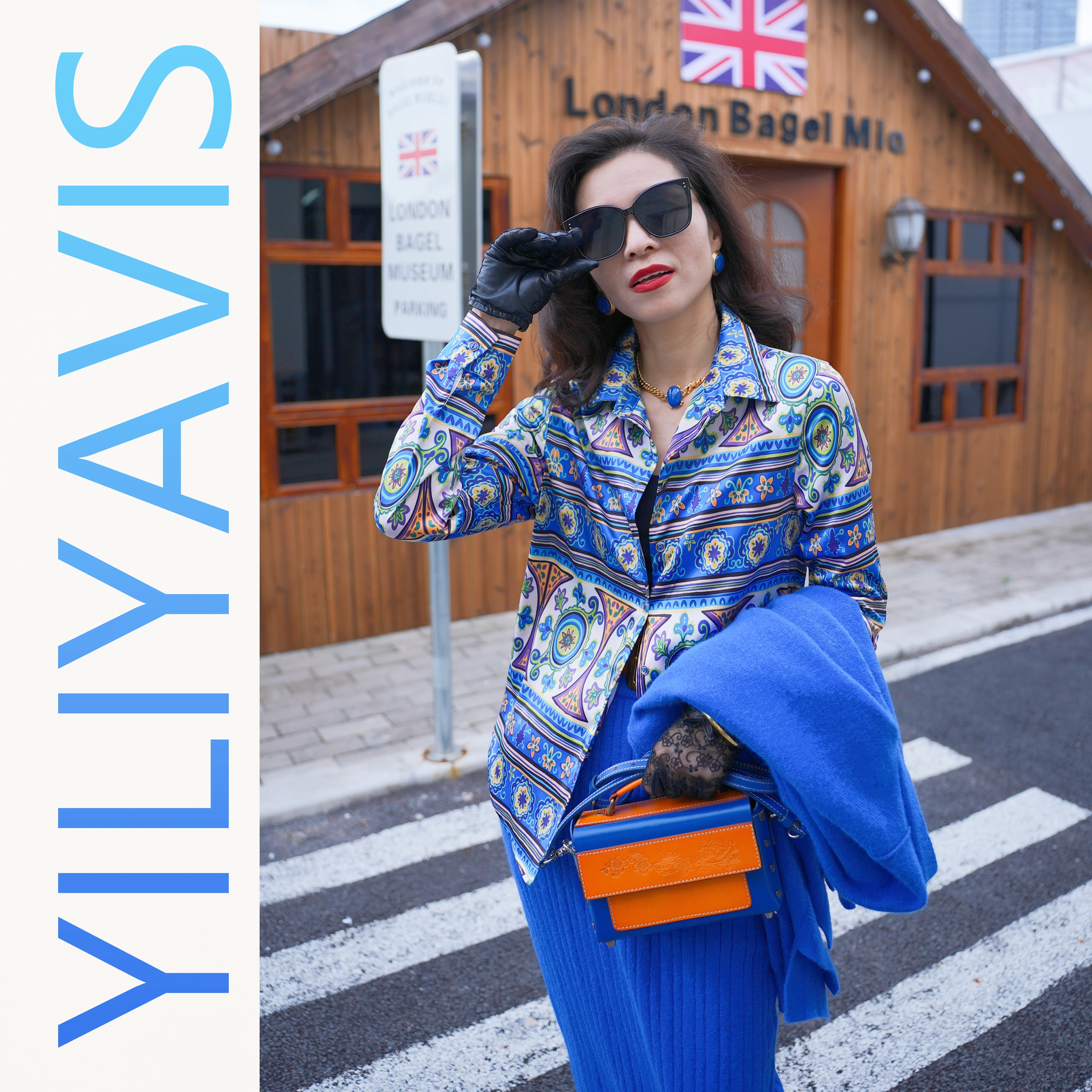 YILIYAVIS/壹里壹外【地中海】港风复古原创设计定位花衬衫