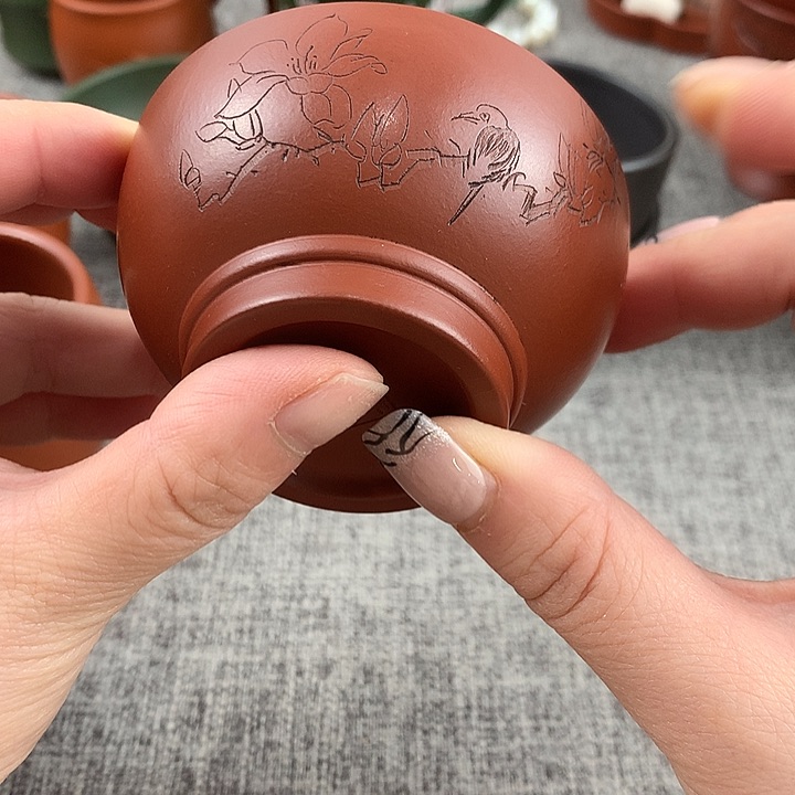 紫砂茶杯高端主人杯