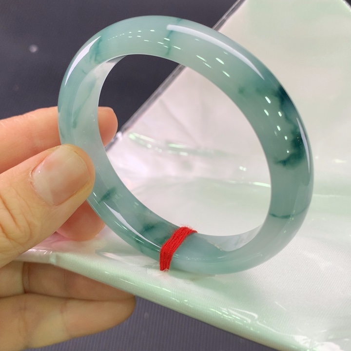 翡翠未镶嵌手镯贵妃53-54