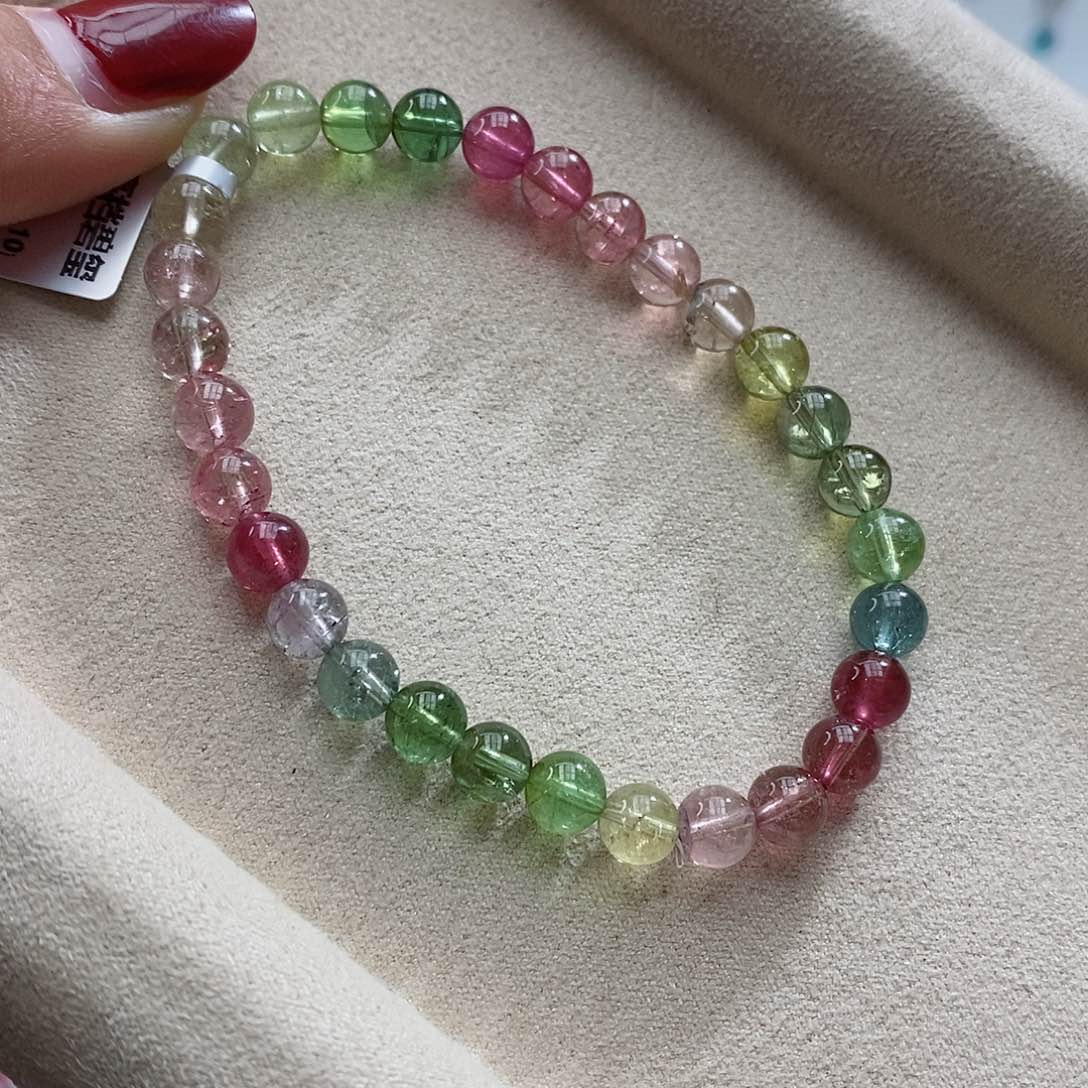 碧玺手链未镶嵌多样性发一条