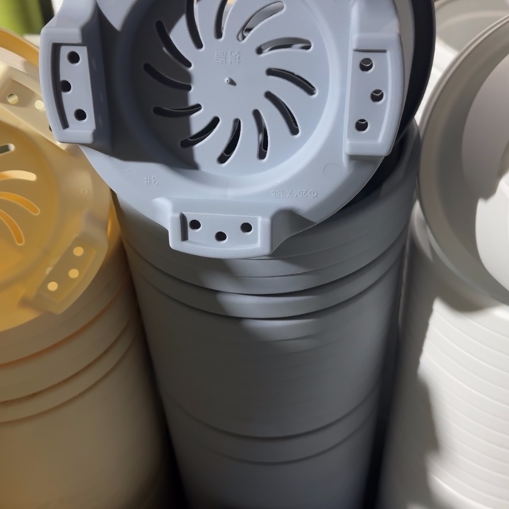 球根3号10个雾霾蓝口径26高18花盆