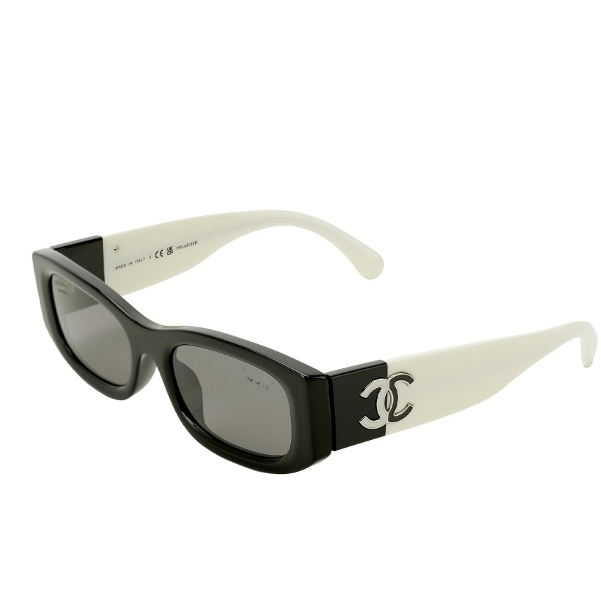 95新 Chanel/香奈儿 黑白熊猫拼色墨镜 51588337