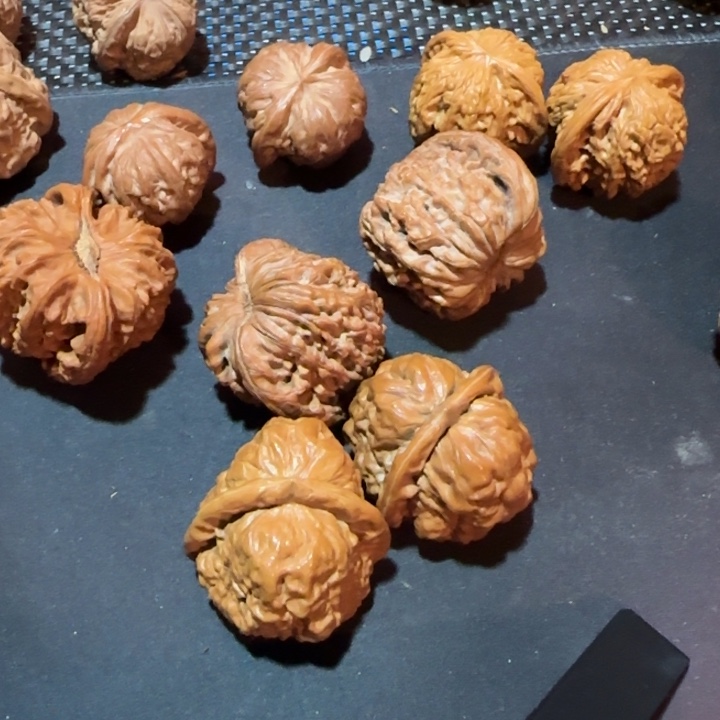 倒***罡文玩核桃把件蛤蟆头