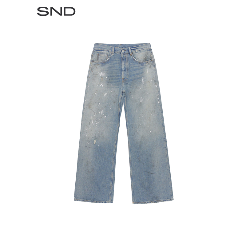 【SNDACNE STUDIOS 设计师品牌】SND PS25 设计感细节牛仔长裤