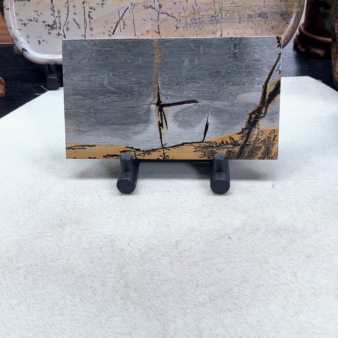 广西石广西天然国画石