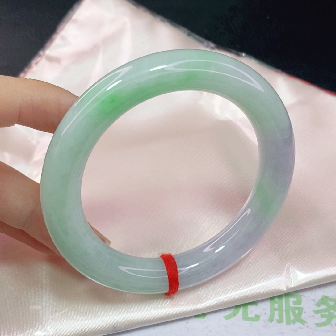 未镶嵌手镯翡翠56圆镯