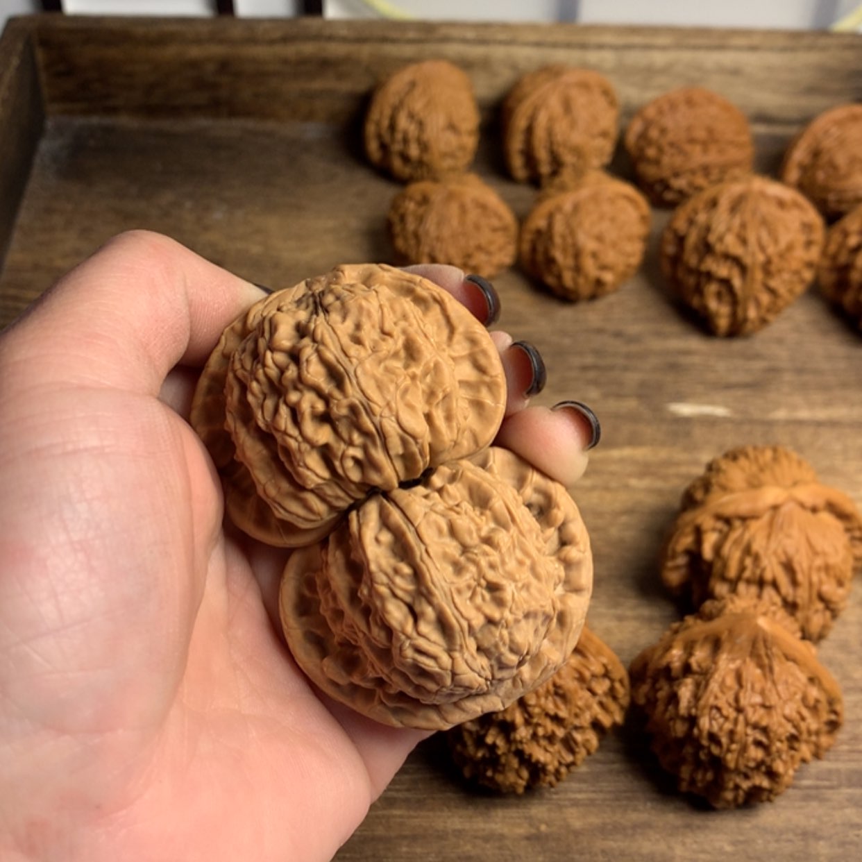 【闪购商品】文玩核桃吊坠三***@白狮