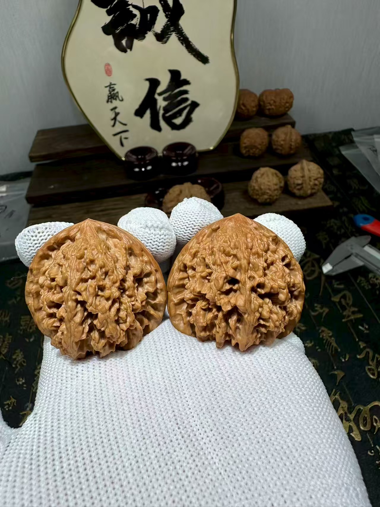精品核桃三角满天星 微修  44尺寸