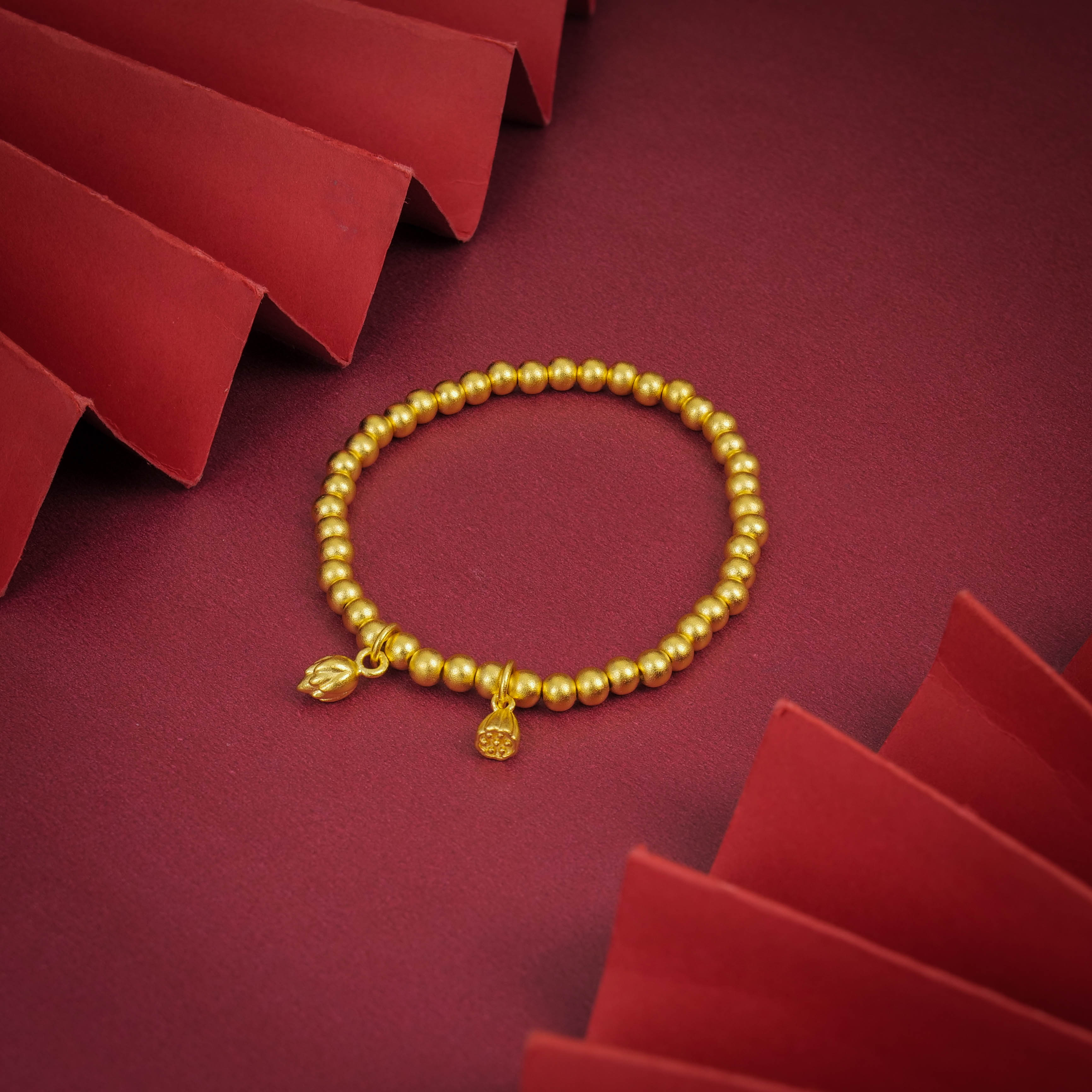 足银手链 古法两世欢手链（L)