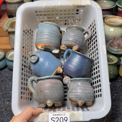 紫砂花盆微瑕209口径3.5左右